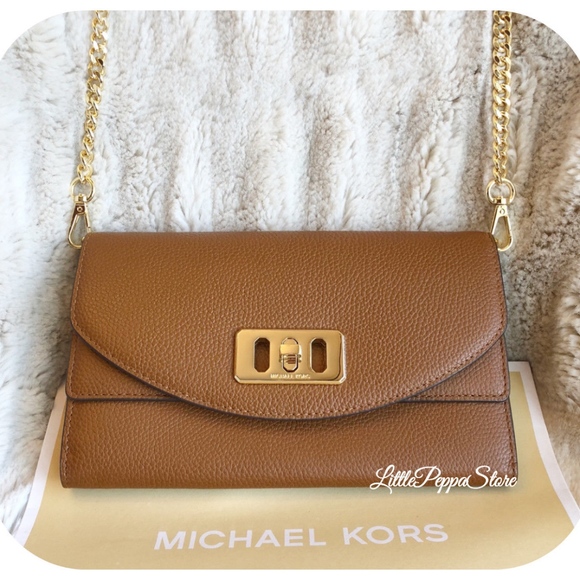 Michael Kors Handbags - MICHAEL KORS LUGGAGE KARSON CLUTCH CROSSBODY